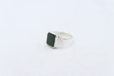 Stg Silver Ring with New Zealand Greenstone 155ALX