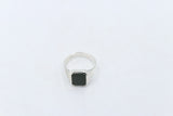 Stg Silver Ring with New Zealand Greenstone 155ALX