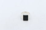 Stg Silver Ring with Onyx 489ALX