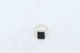 Stg Silver Ring with Onyx 489ALX