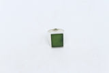 Stg Silver Ring with New Zealand Greenstone 331ALX