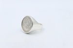 Stg Silver Heavy New Zealand Shilling Coin Ring