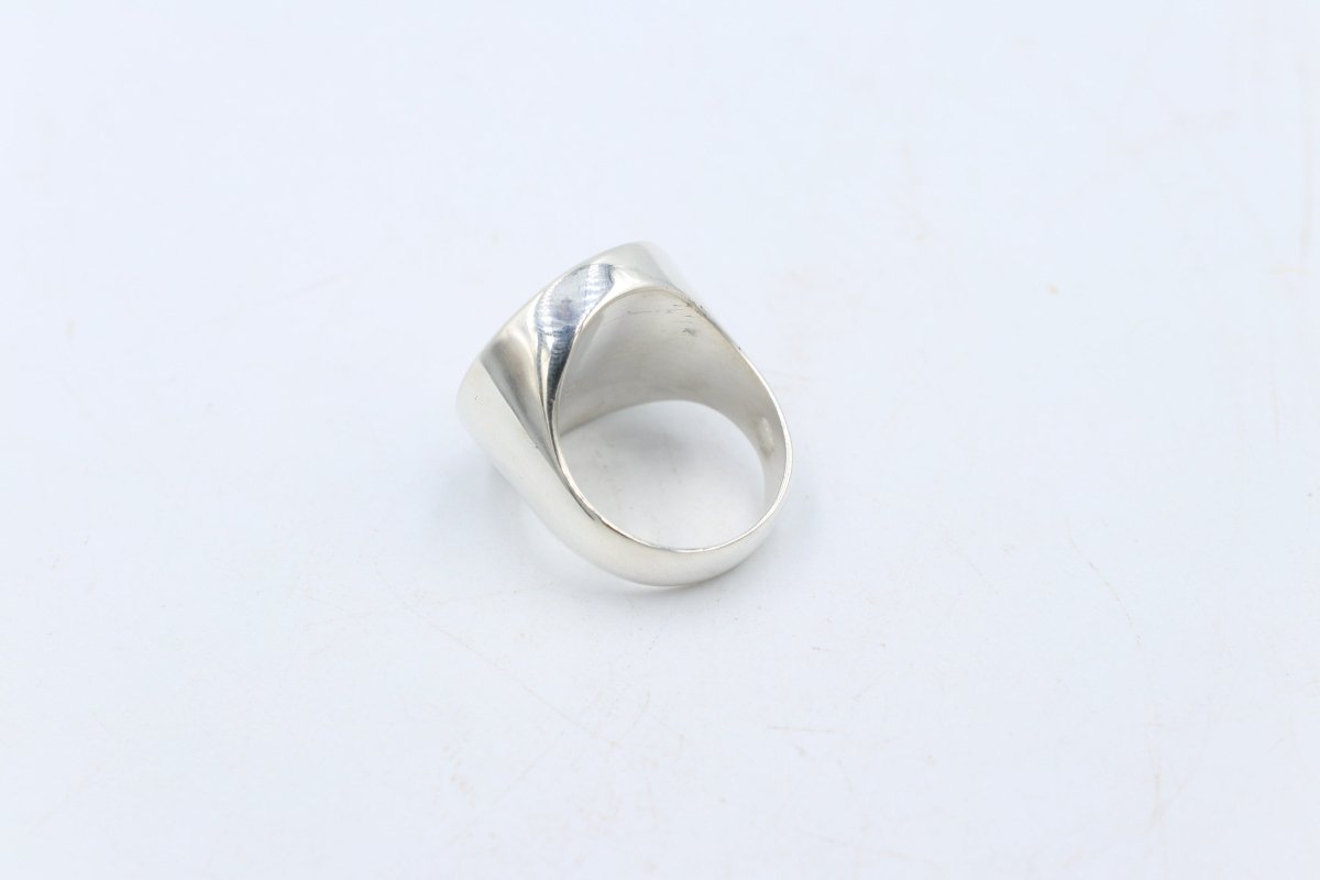 Stg Silver Heavy New Zealand Shilling Coin Ring
