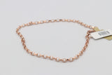 9ct Rose Gold Belcher Link Anklet