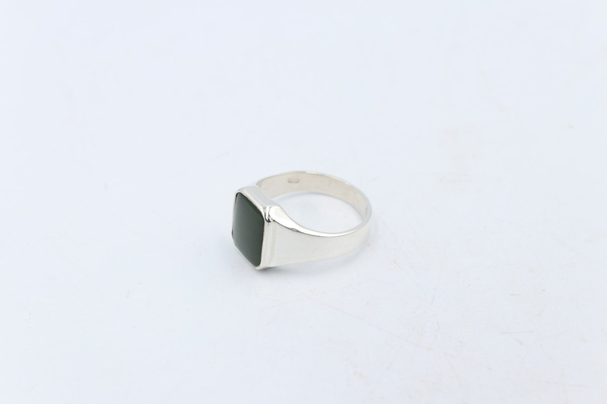 Stg Silver Ring with New Zealand Onyx 76ALX