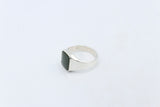 Stg Silver Ring with New Zealand Onyx 76ALX