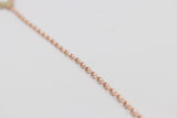 9ct Rose Gold Belcher Link Anklet