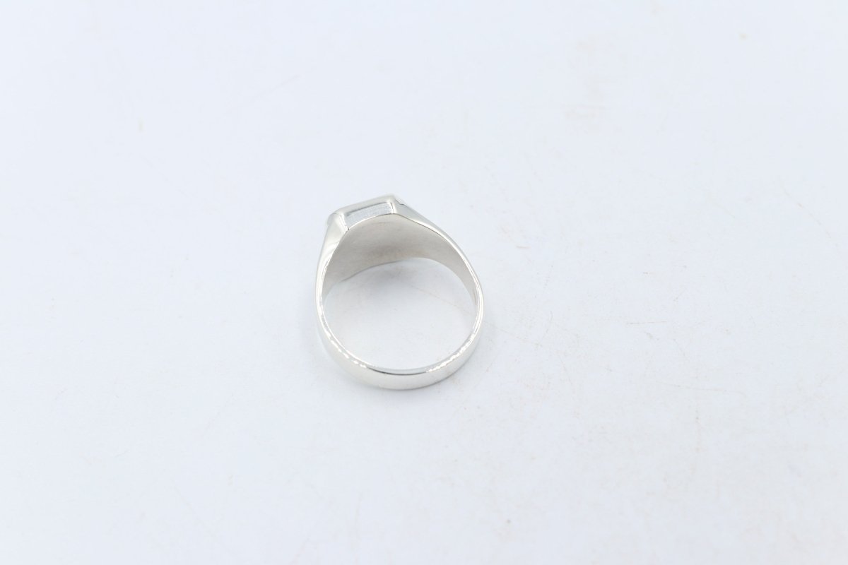 Stg Silver Ring with New Zealand Onyx 76ALX