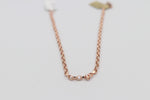 9ct Rose Gold Belcher Link Anklet