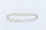 Stg Silver Handmade Curb Link Bracelet