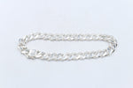 Stg Silver Handmade Curb Link Bracelet