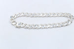 Stg Silver Handmade Curb Link Bracelet