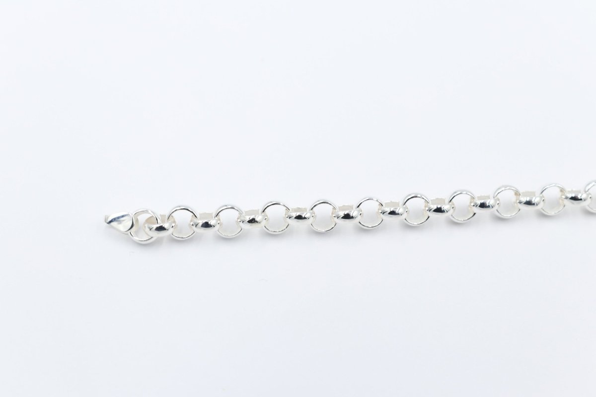 Stg Silver Handmade belcher Bracelet