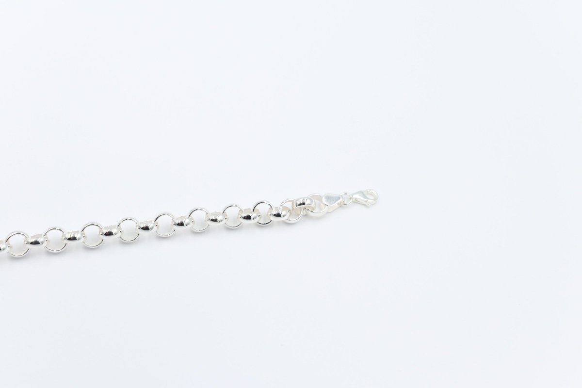 Stg Silver Handmade belcher Bracelet