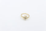 9ct Gold Diamond set Cladder Ring