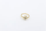 9ct Gold Diamond set Cladder Ring