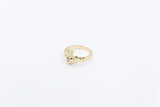 9ct Gold Diamond set Cladder Ring