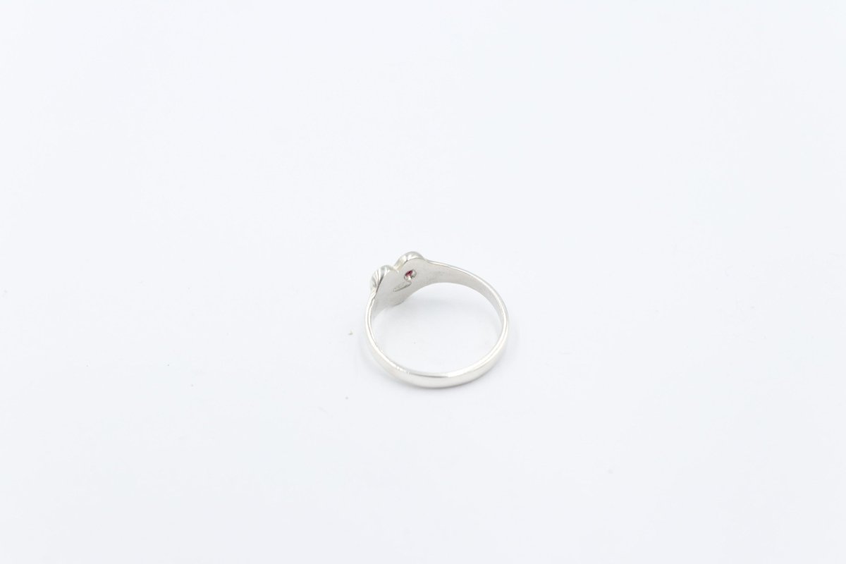 Stg Silver Girls Heart Signet Ring ALXSIG