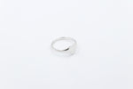 9ct White Gold Girls Signet Ring Plain