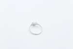 9ct White Gold Girls Signet Ring Plain