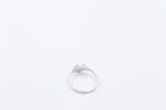 9ct White Gold Girls Signet Ring Plain