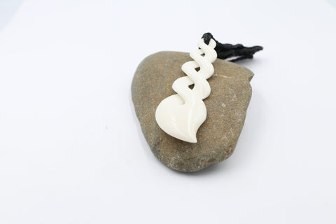 Bone Quad Twist Pendant