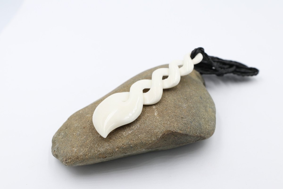 Bone Quad Twist Pendant