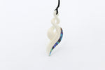 Bone Double Twist Pendant.