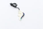 Bone Double Twist Pendant.