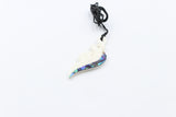 Bone Double Twist Pendant.