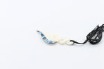 Bone Double Twist Pendant.