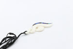 Bone Double Twist Pendant.