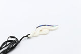 Bone Double Twist Pendant.