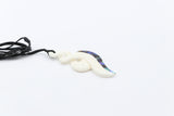 Bone Double Twist Pendant.