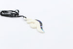Bone Double Twist Pendant.