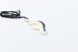 Bone Double Twist Pendant.