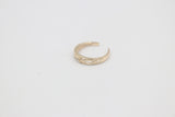 9ct Gold Ladies Gold Toe Ring