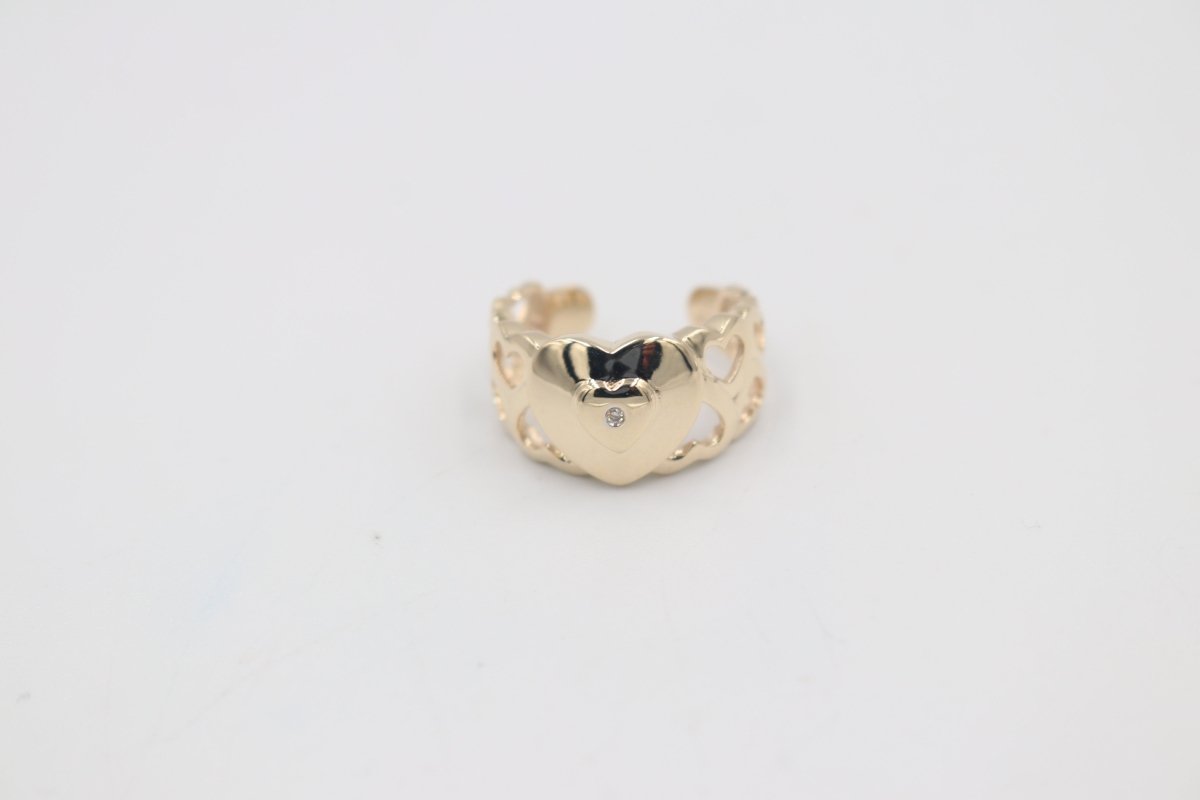 9ct Gold Ladies Gold Toe Ring CYT203