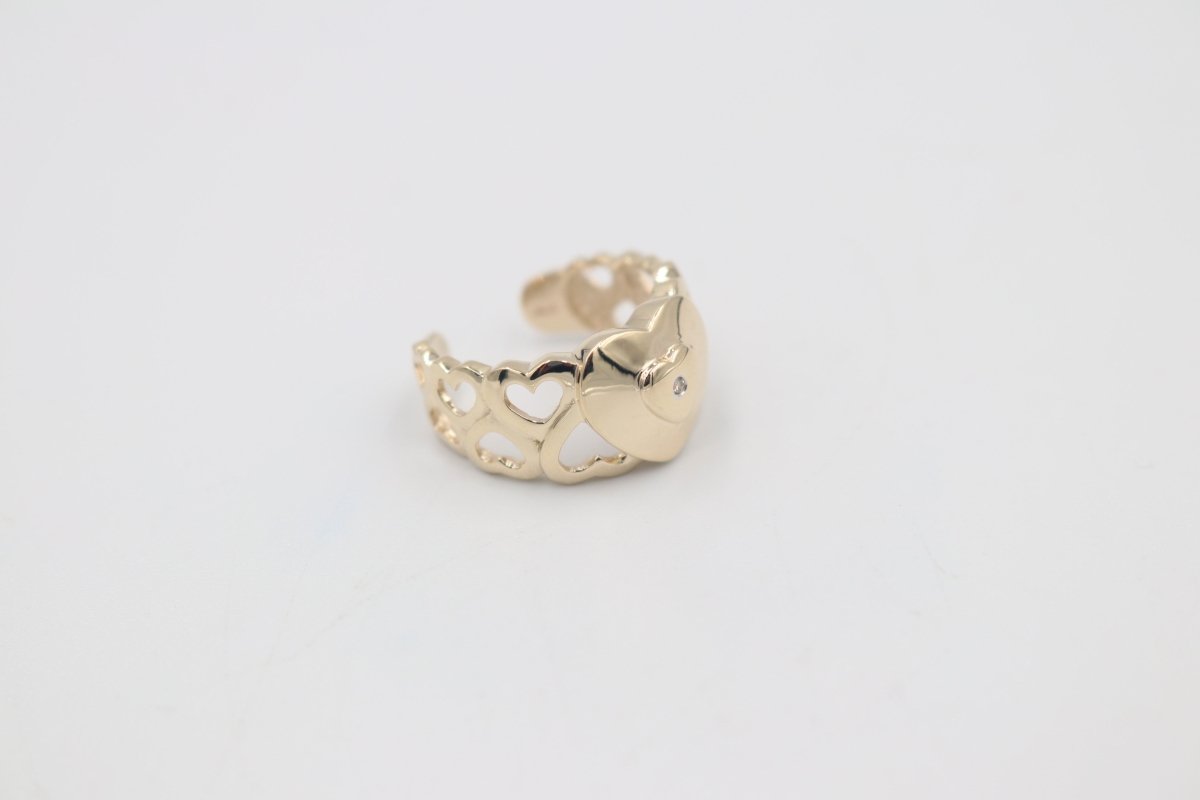 9ct Gold Ladies Gold Toe Ring CYT203