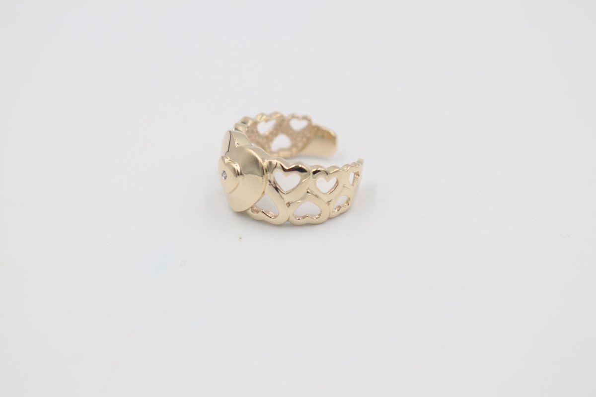 9ct Gold Ladies Gold Toe Ring CYT203