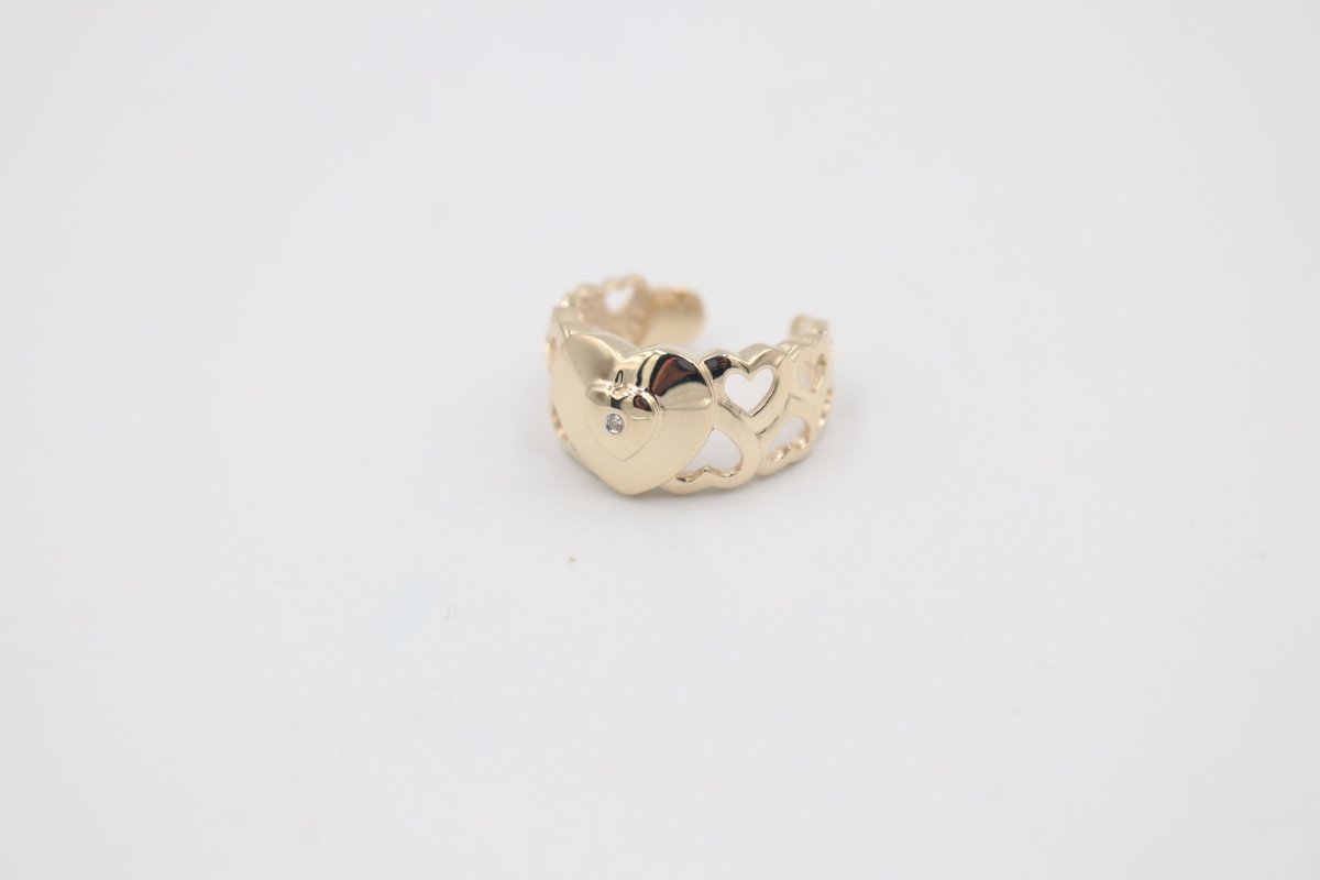 9ct Gold Ladies Gold Toe Ring CYT203