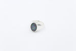 Stg SIlver Mens Opal Ring