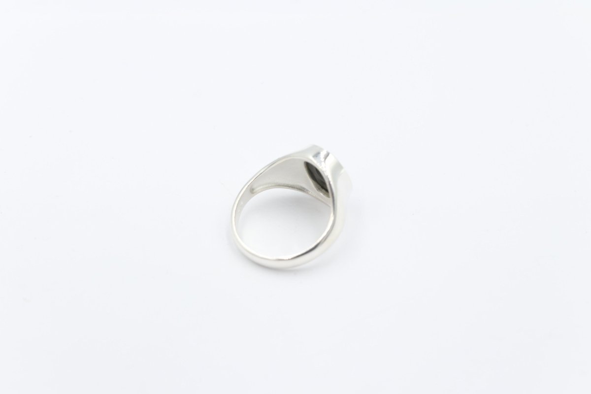Stg SIlver Mens Opal Ring