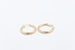 9ct Gold Twist Hoop Earrings