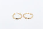 9ct Gold Twist Hoop Earrings