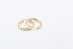 9ct Gold Twist Hoop Earrings