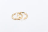 9ct Gold Twist Hoop Earrings