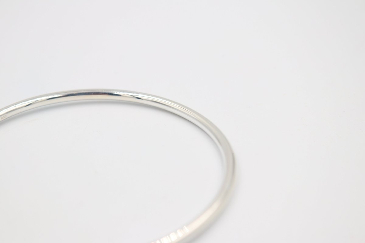 Sterling Silver Full Round Bangle