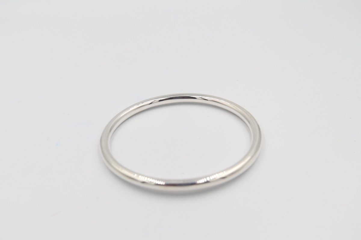 Sterling Silver Full Round Bangle SYB57