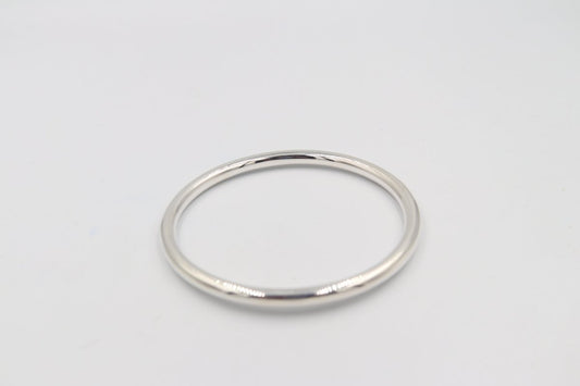 Sterling Silver Full Round Bangle SYB57